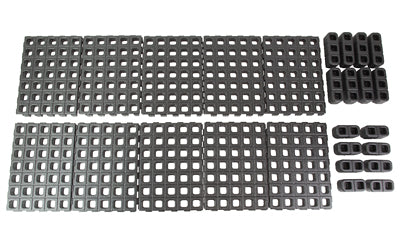 Magpul Industries DAKA |  Grid Case Organizer |  Expanded Polypropylene Foam Construction |  Includes (10)-GRID Panels |  (8)-Triple Blocks |  (8)-Double Blocks |  (4)-DAKA Gear Straps |  and (8)-Adhesive Gap Shims |  Black |  2.9 lbs