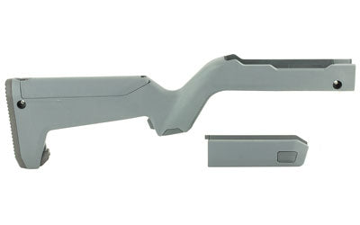 Magpul Industries X-22 Backpacker Stock |  Fits All Ruger 10/22 Takedowns |  Including 10/22 Takedowns With Tactical Solutions SB-X Barrels |  MOE SL Non-Slip Rubber Butt Pad |  Storage Compartment Fits 3-10Rd Magazines |  Gray