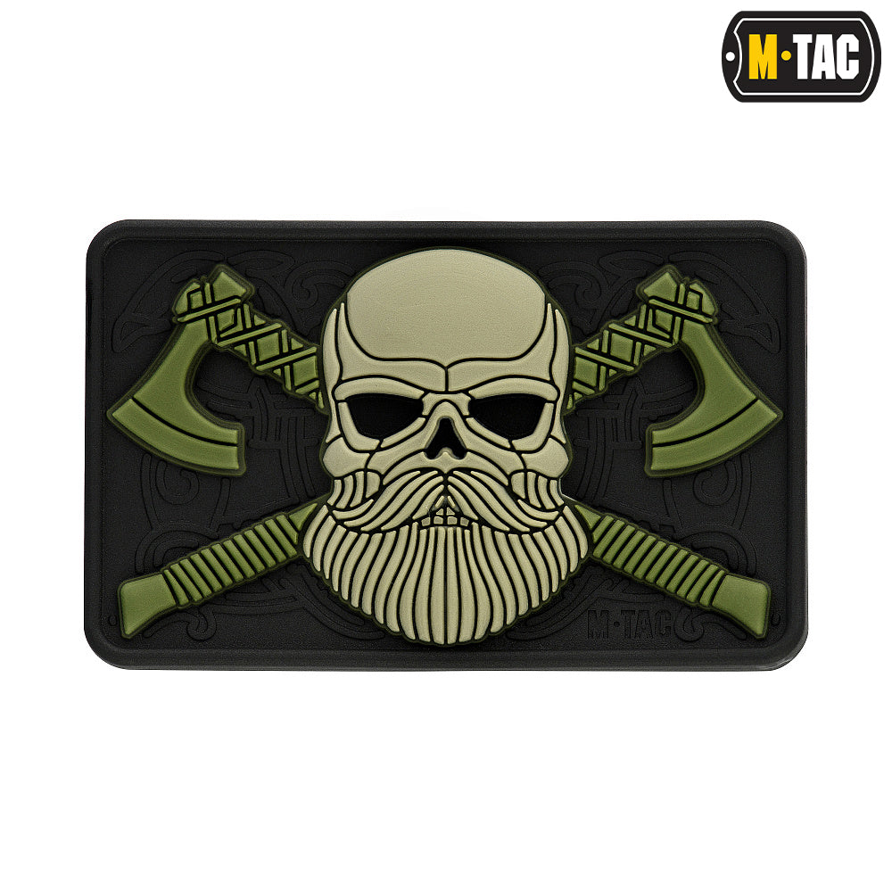 M-Tac Bearded Skull with Axes 3D PVC