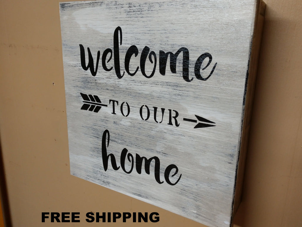"Welcome to Our Home" Mini Concealment Wall Art Box