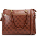 Madalyn Rustic Vegan Leather Weekender Tote Bag