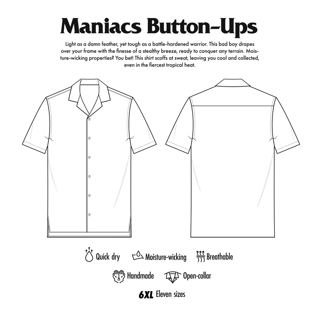 Trump Mugshot Patterned Button Up Shirt