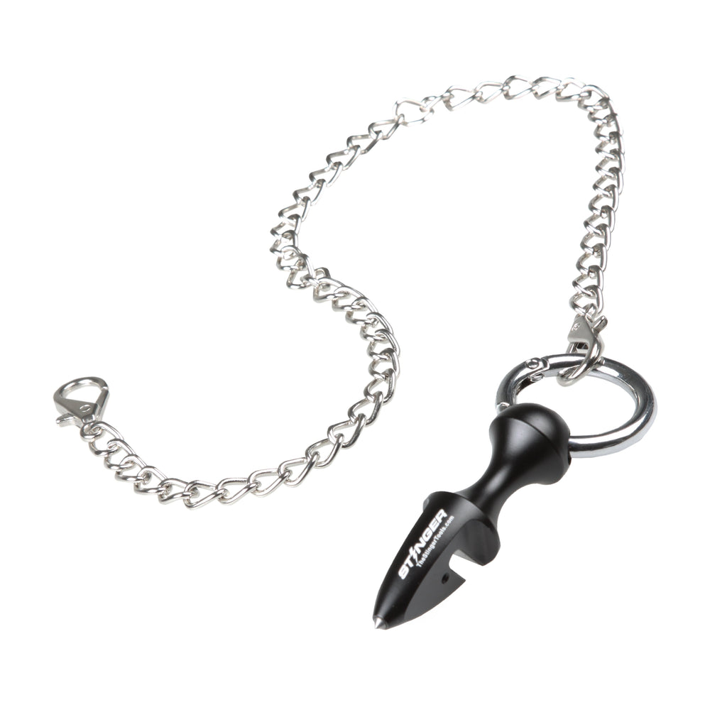 Stinger Self-Defense Keychain, Mini EDC Car Emergency Escape Tool, Seat Belt Cutter, Glass Breaker, Car Rearview Mirror Pendant Décor