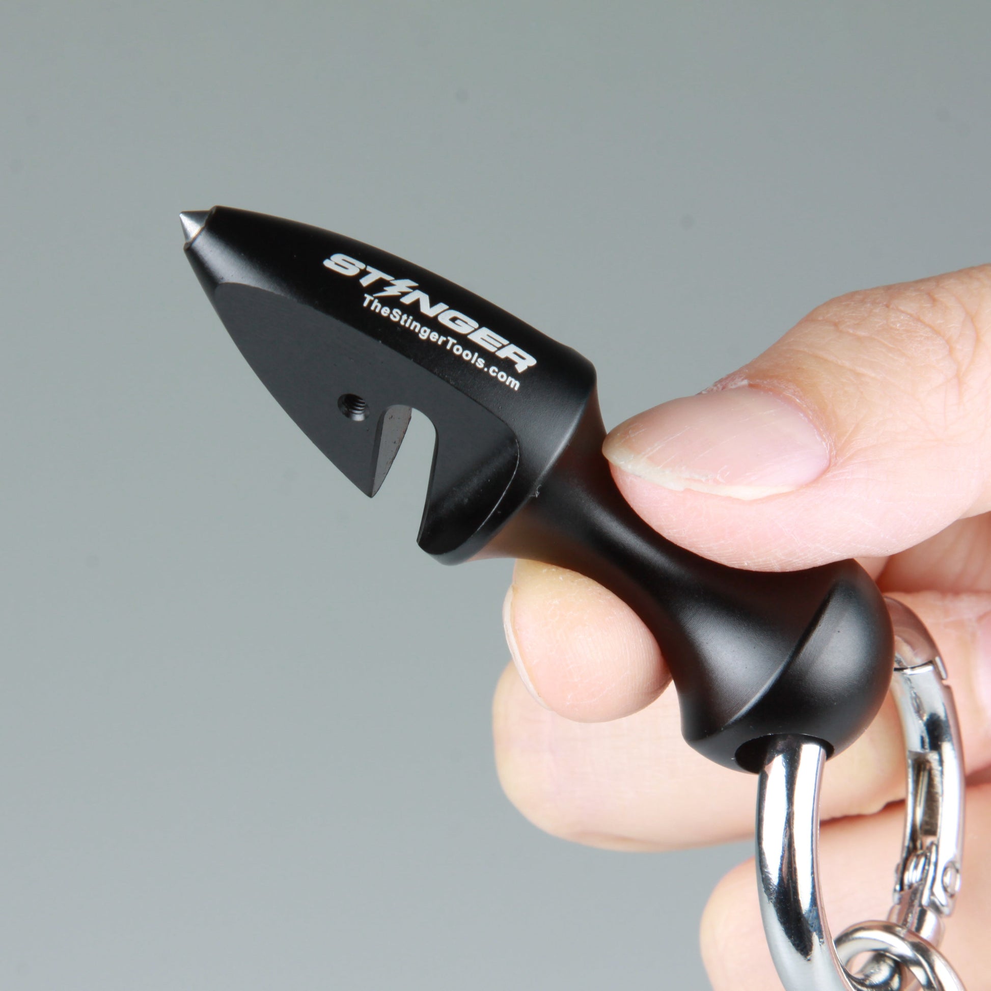 Stinger Self-Defense Keychain, Mini EDC Car Emergency Escape Tool, Seat Belt Cutter, Glass Breaker, Car Rearview Mirror Pendant Décor