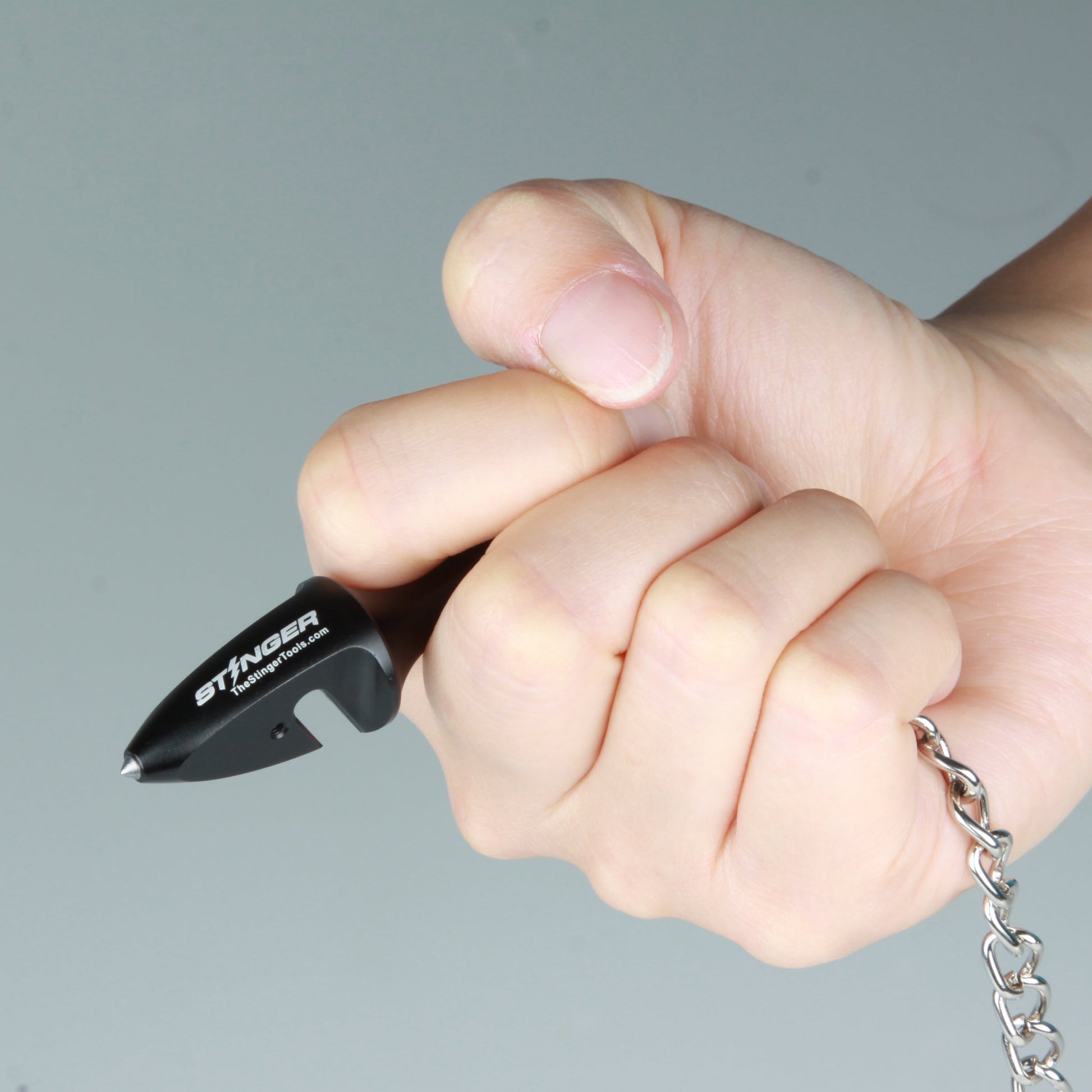 Stinger Self-Defense Keychain, Mini EDC Car Emergency Escape Tool, Seat Belt Cutter, Glass Breaker, Car Rearview Mirror Pendant Décor