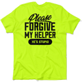 My Helper - Safety Yellow Pocket T-Shirt