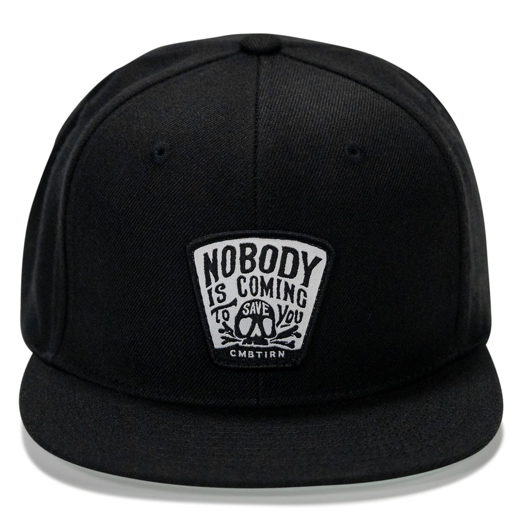 Nobody Is Coming To Save You Patch Flatbill Snapback Hat