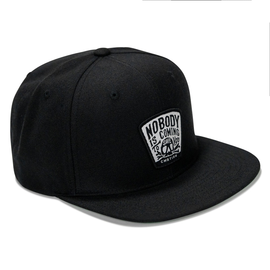 Nobody Is Coming To Save You Patch Flatbill Snapback Hat