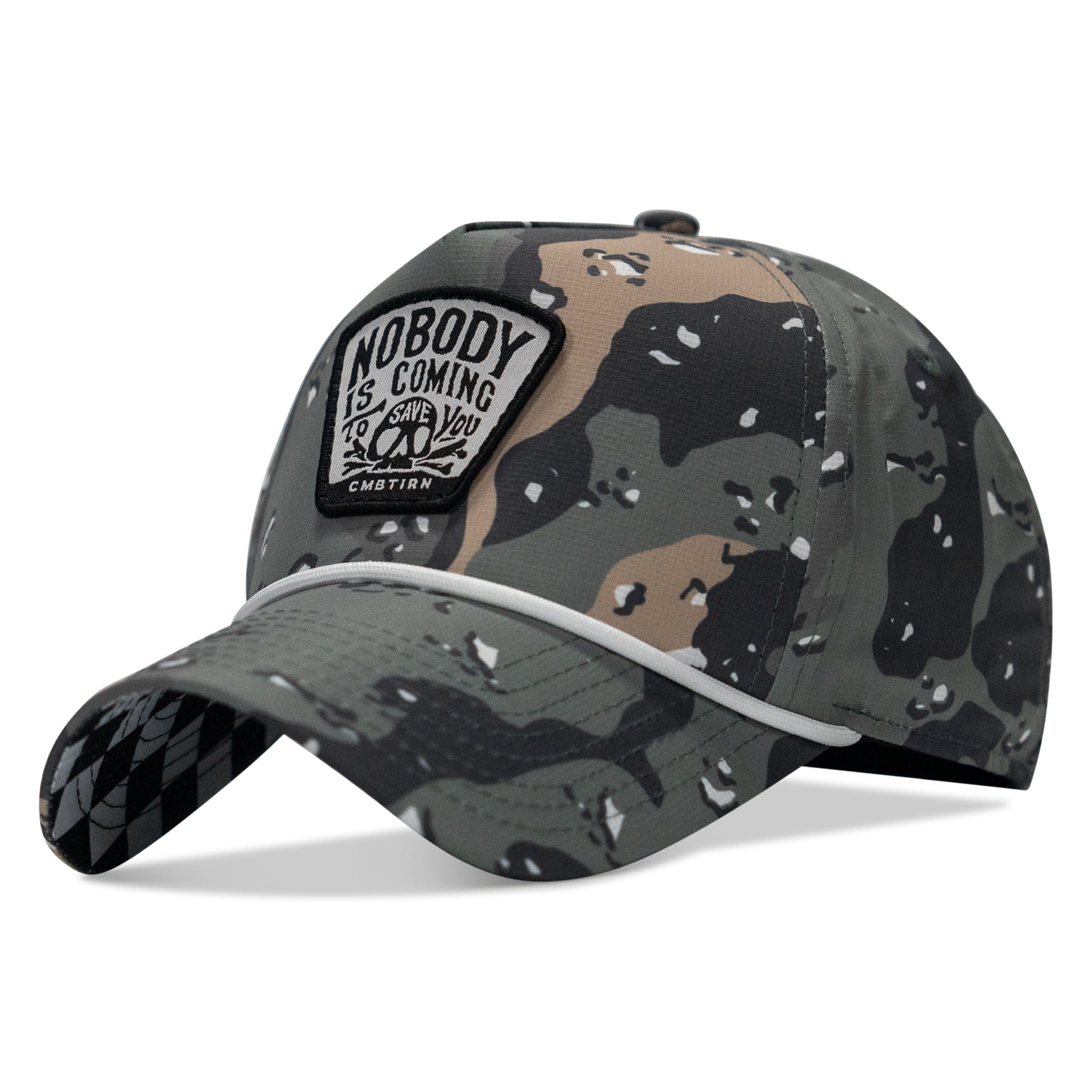 Nobody Is Coming To Save You Skull Patch Waterproof Weekender Snapback