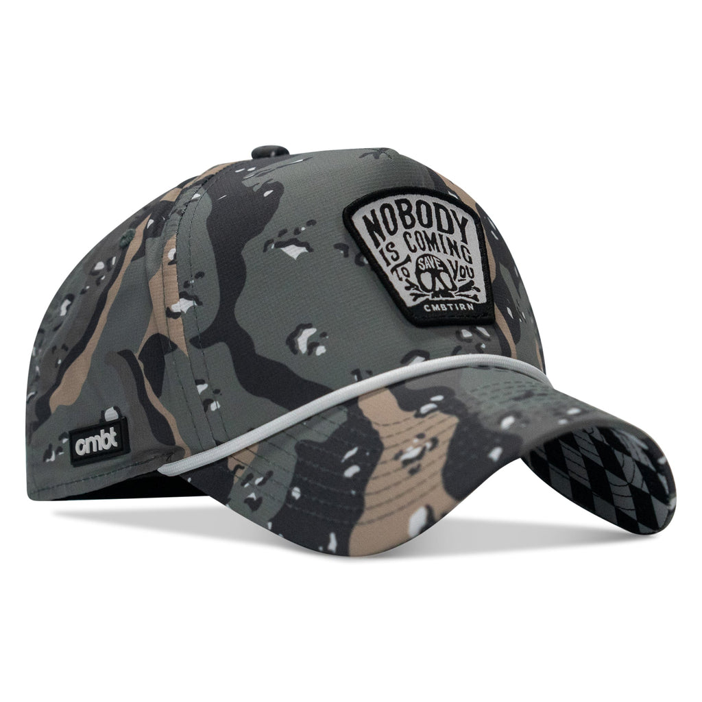 Nobody Is Coming To Save You Skull Patch Waterproof Weekender Snapback