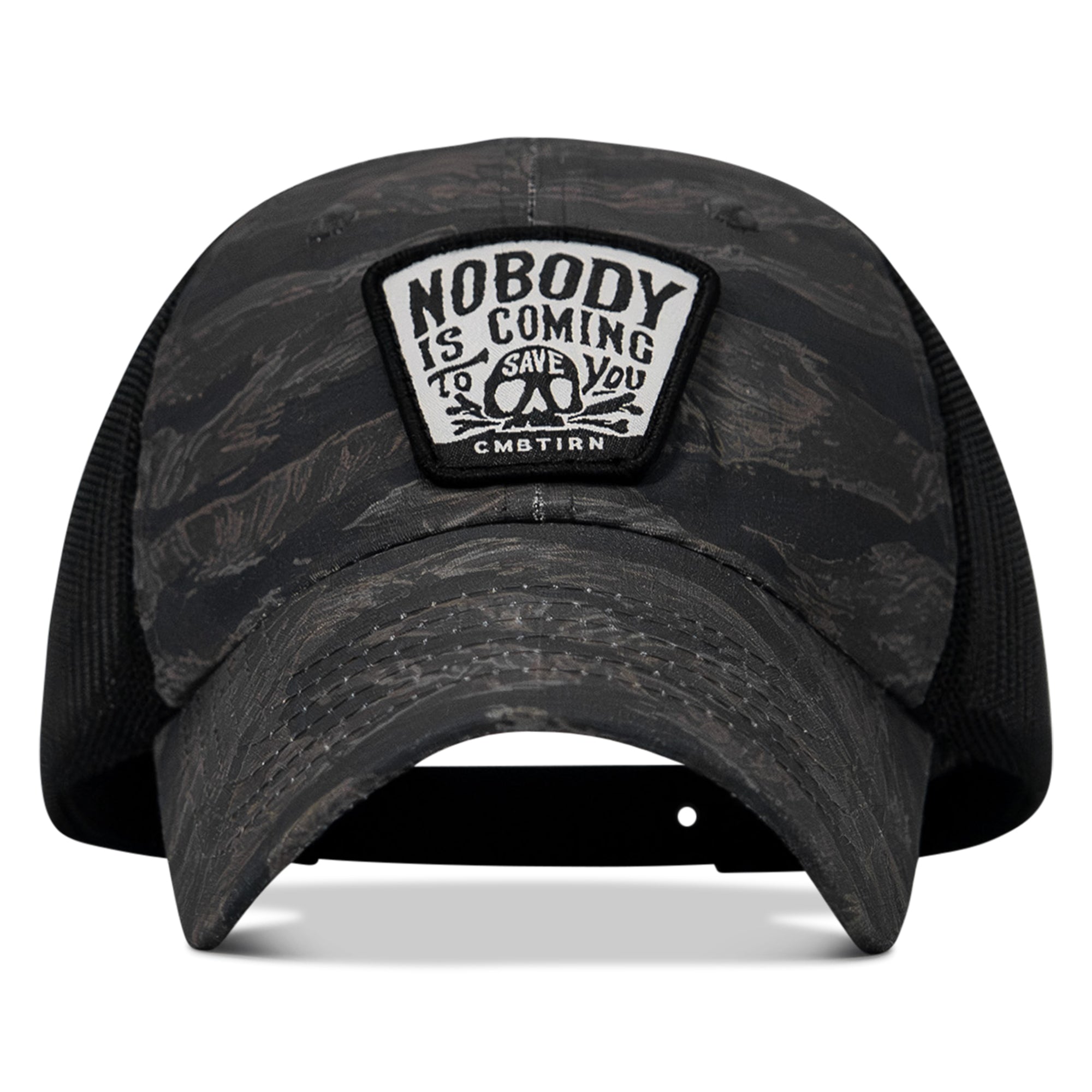 Nobody Is Coming To Save You Skull Patch Ripstop Snapback