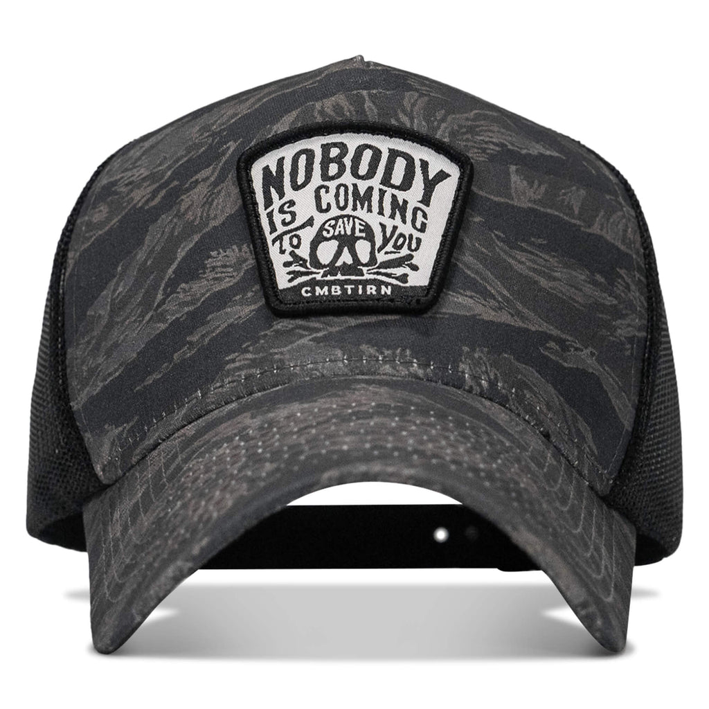 Nobody Is Coming To Save You Skull Patch Five Panel Breacher Snapback Hat
