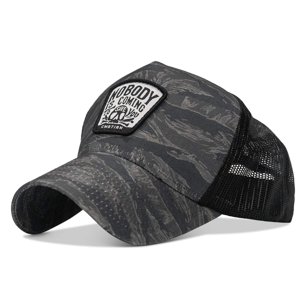 Nobody Is Coming To Save You Skull Patch Five Panel Breacher Snapback Hat