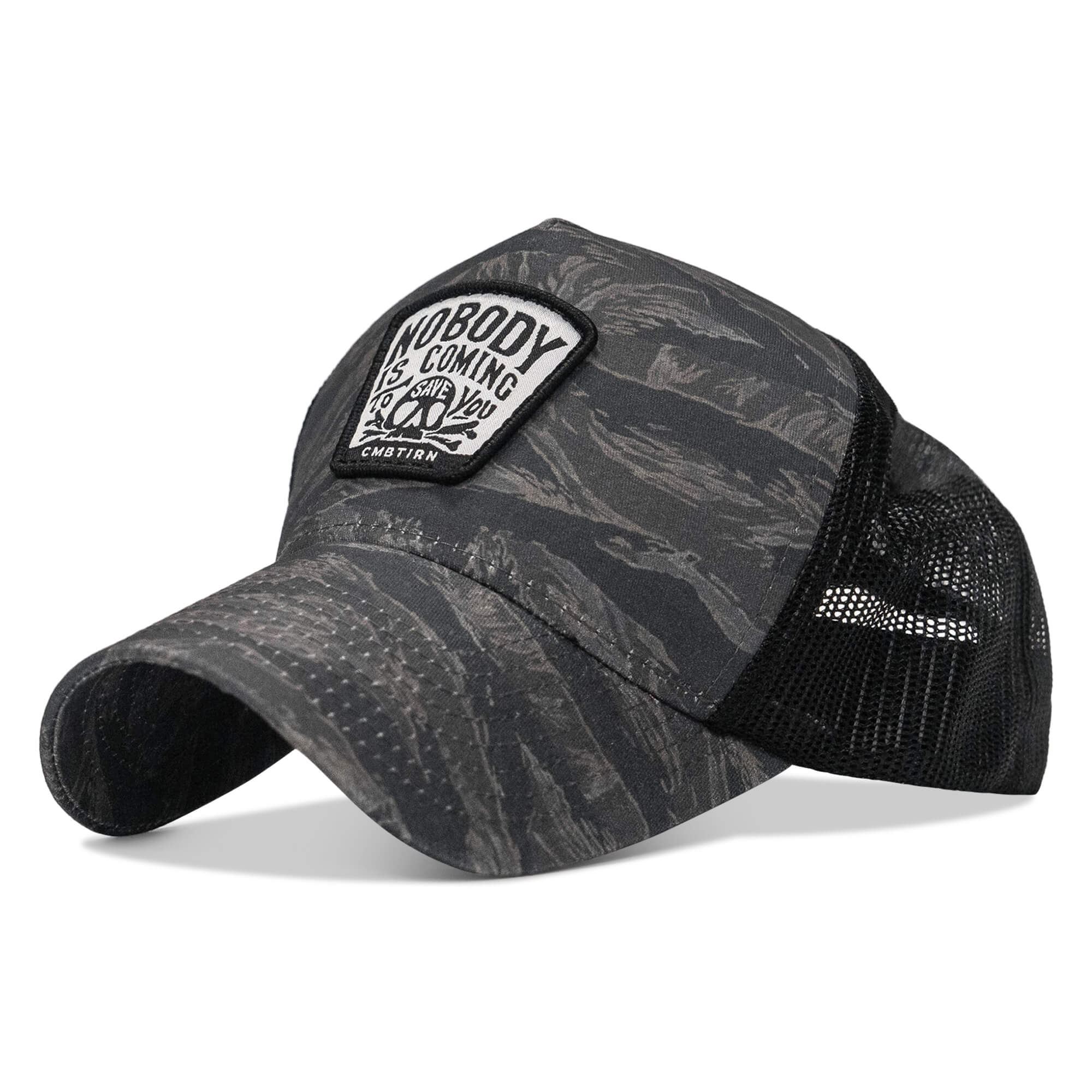 Nobody Is Coming To Save You Skull Patch Five Panel Breacher Snapback Hat