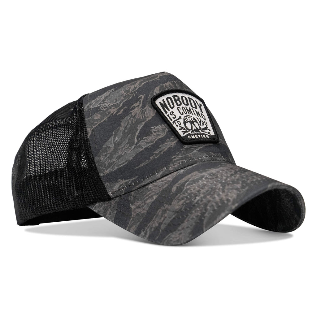 Nobody Is Coming To Save You Skull Patch Five Panel Breacher Snapback Hat