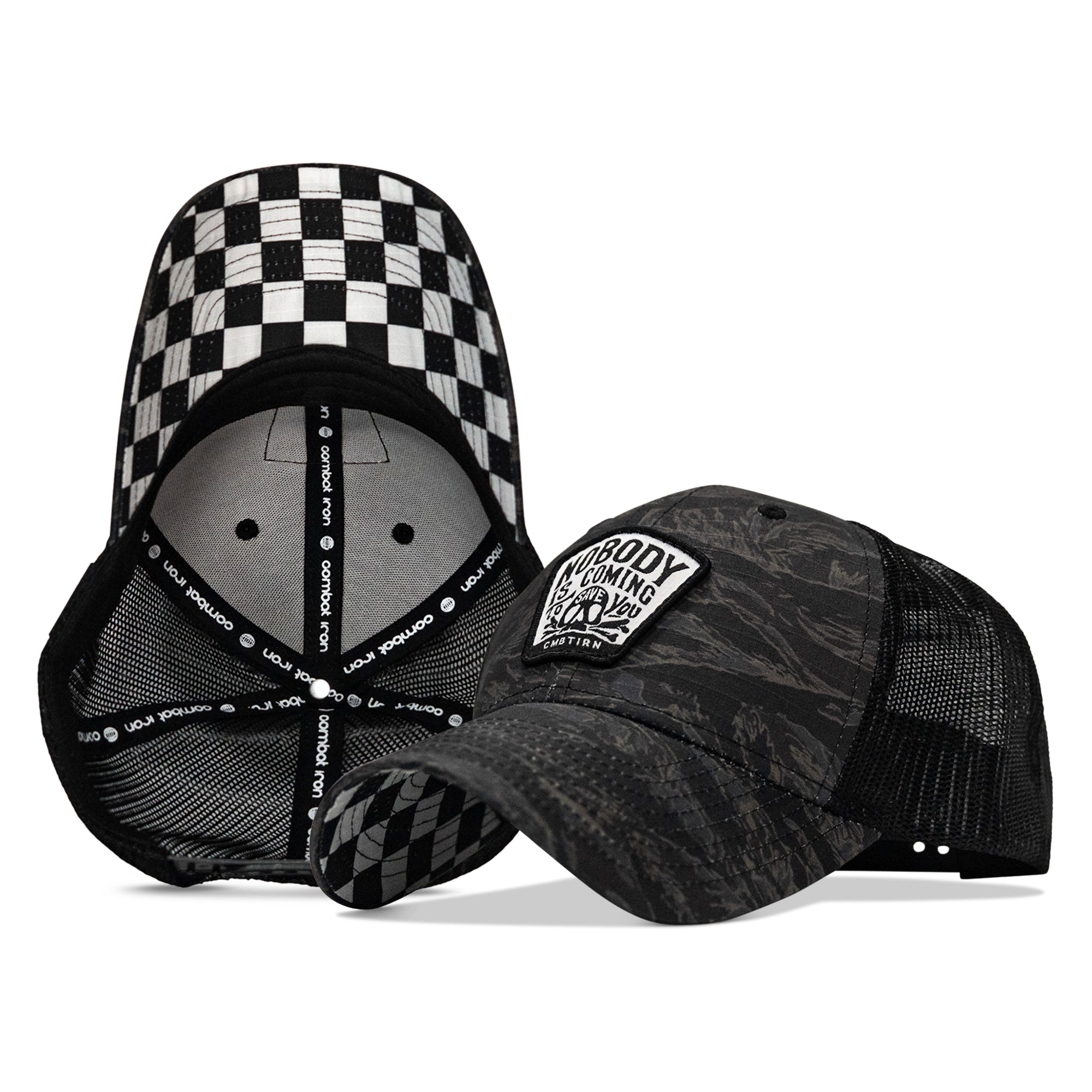 Nobody Is Coming To Save You Skull Patch Original Ripstop Snapback Hat