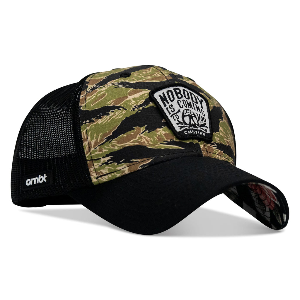 Nobody Is Coming To Save You Skull Patch Original Ripstop Snapback Hat