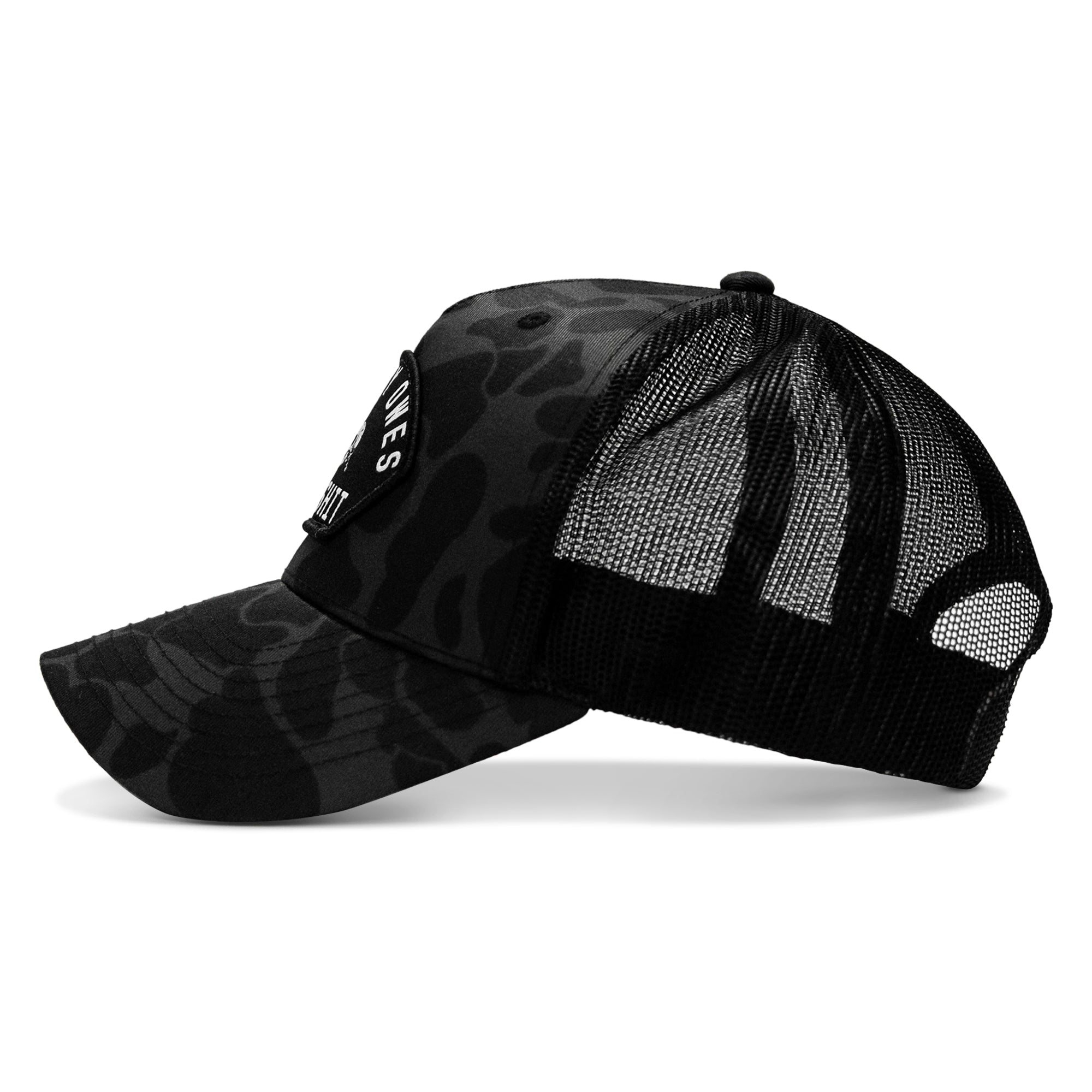 Nobody Owes You Shit Arched Skull Patch Snapback
