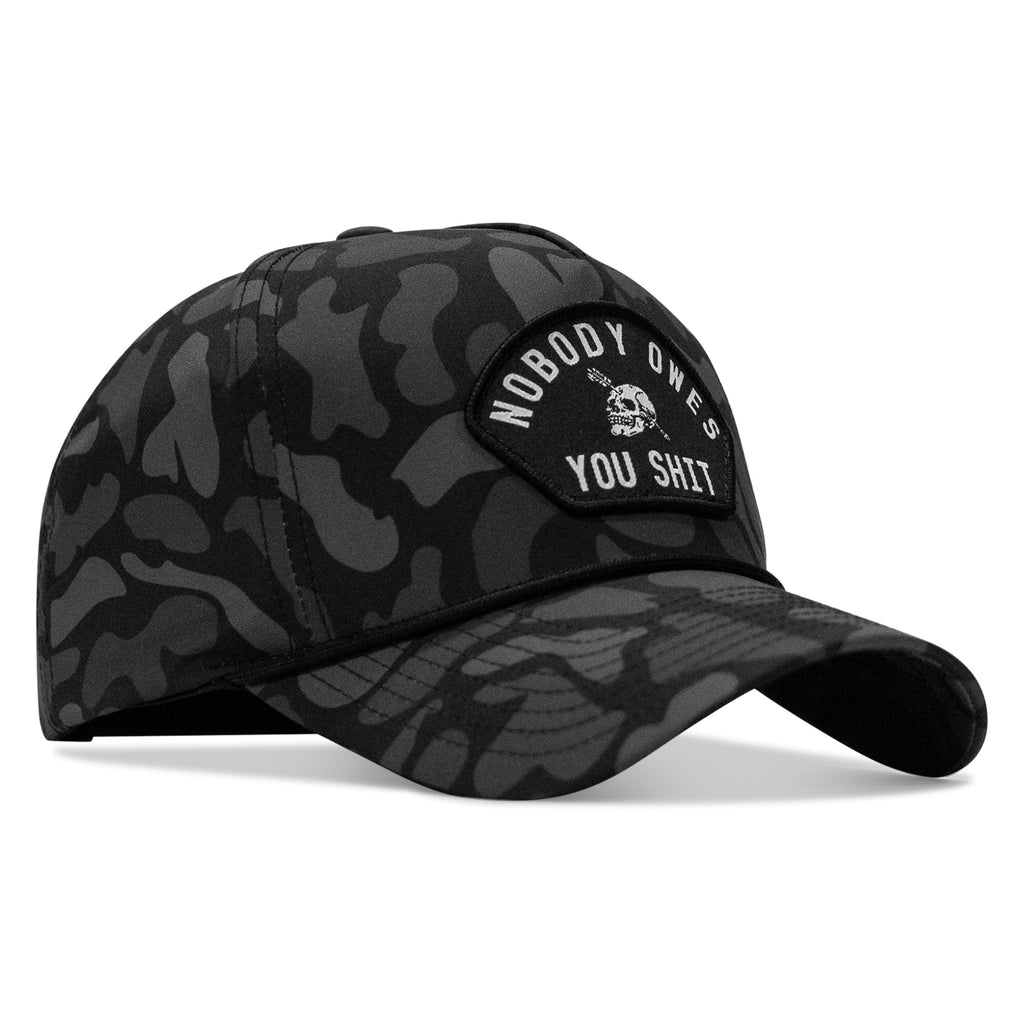 Nobody Owes You Shit Arched Patch 5 Pannel Rope Snapback