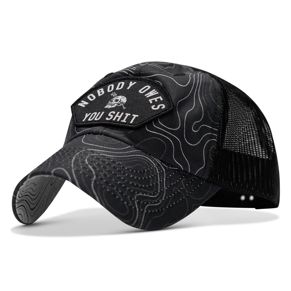Nobody Owes You Shit Arched Patch Tactical Ripstop Mesh Snapback Hat