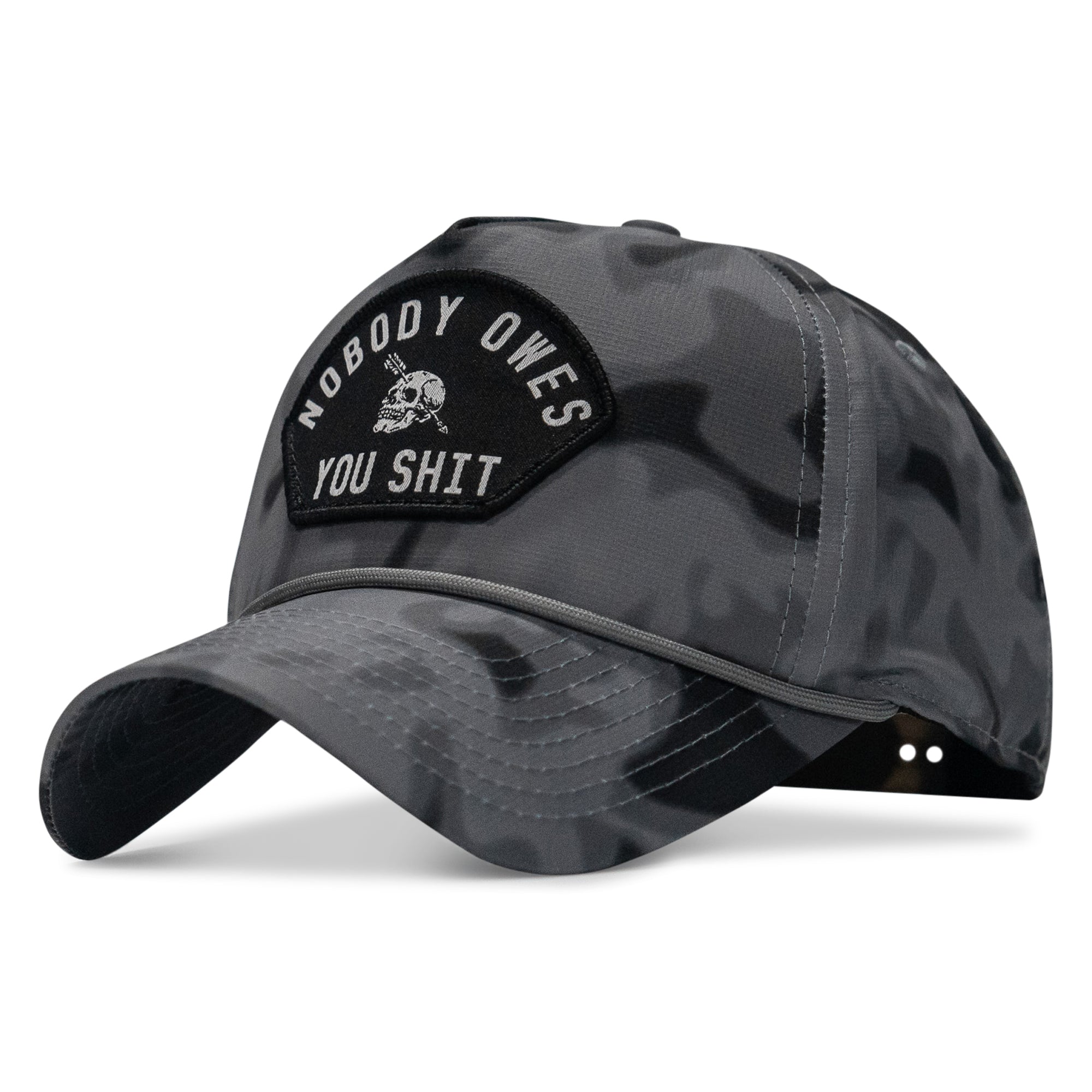 Nobody Owes You Shit Arched Patch Waterproof Weekender Snapback