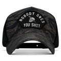 Nobody Owes You Shit Patch Five Panel Breacher Snapback Hat