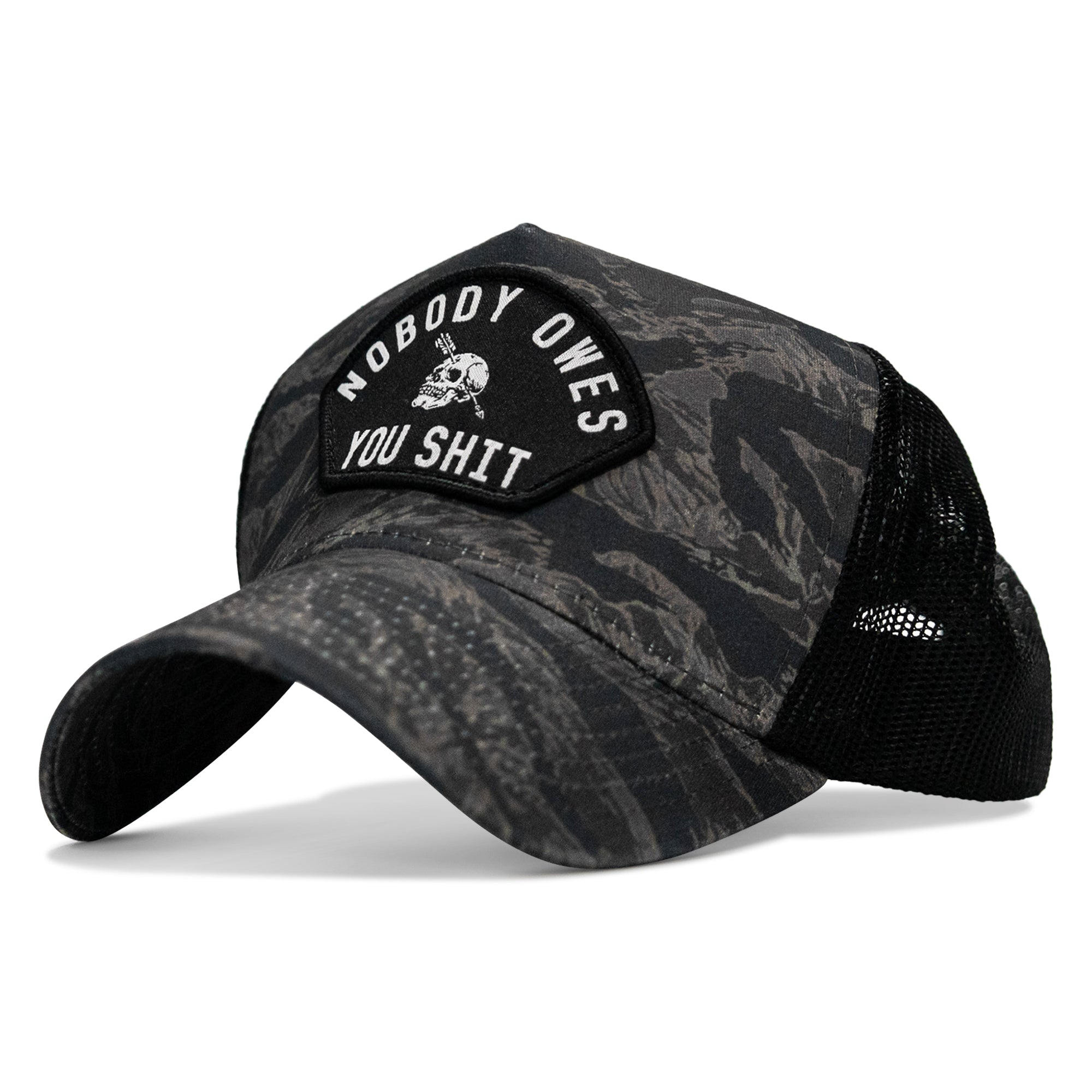 Nobody Owes You Shit Patch Five Panel Breacher Snapback Hat