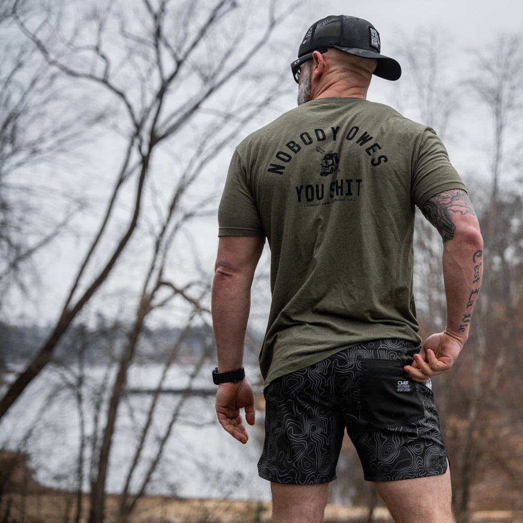 Nobody Owes You Shit Skull Men's T-Shirt