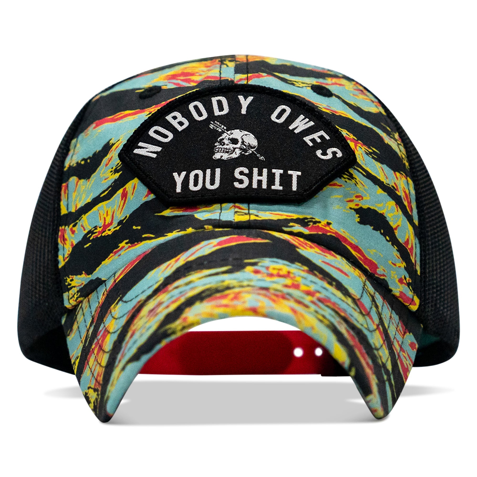 Nobody Owes You Shit Arched Patch Tactical Ripstop Mesh Snapback Hat