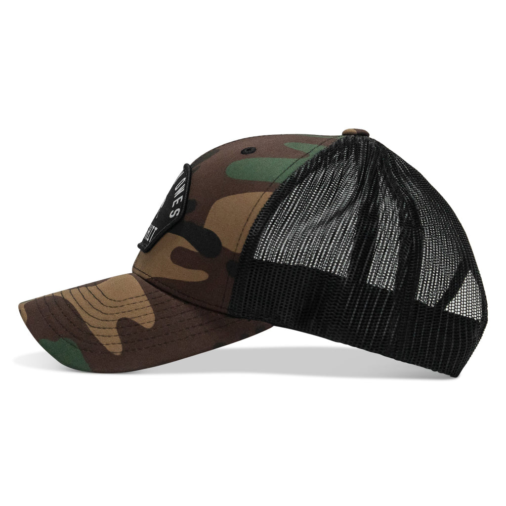Nobody Owes You Shit Arched Skull Patch Snapback