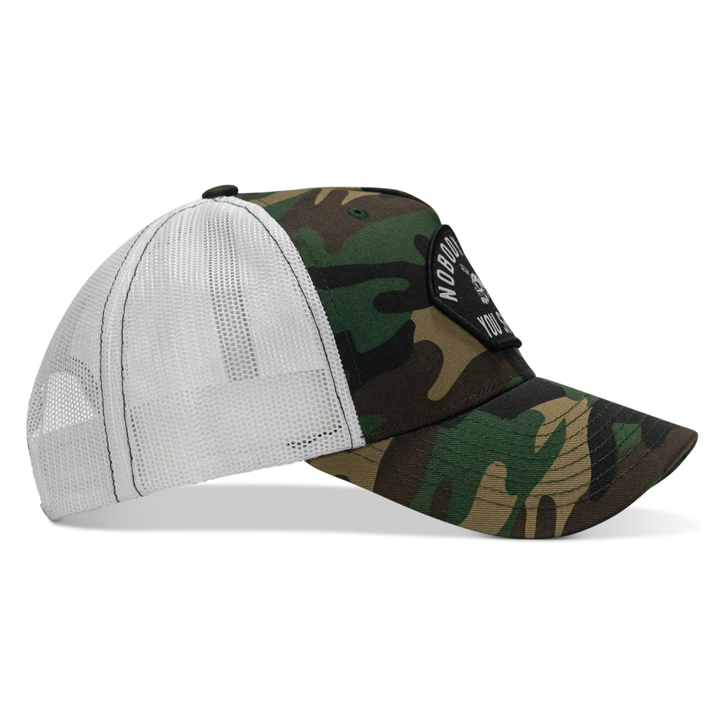 Nobody Owes You Shit Arched Skull Patch Snapback