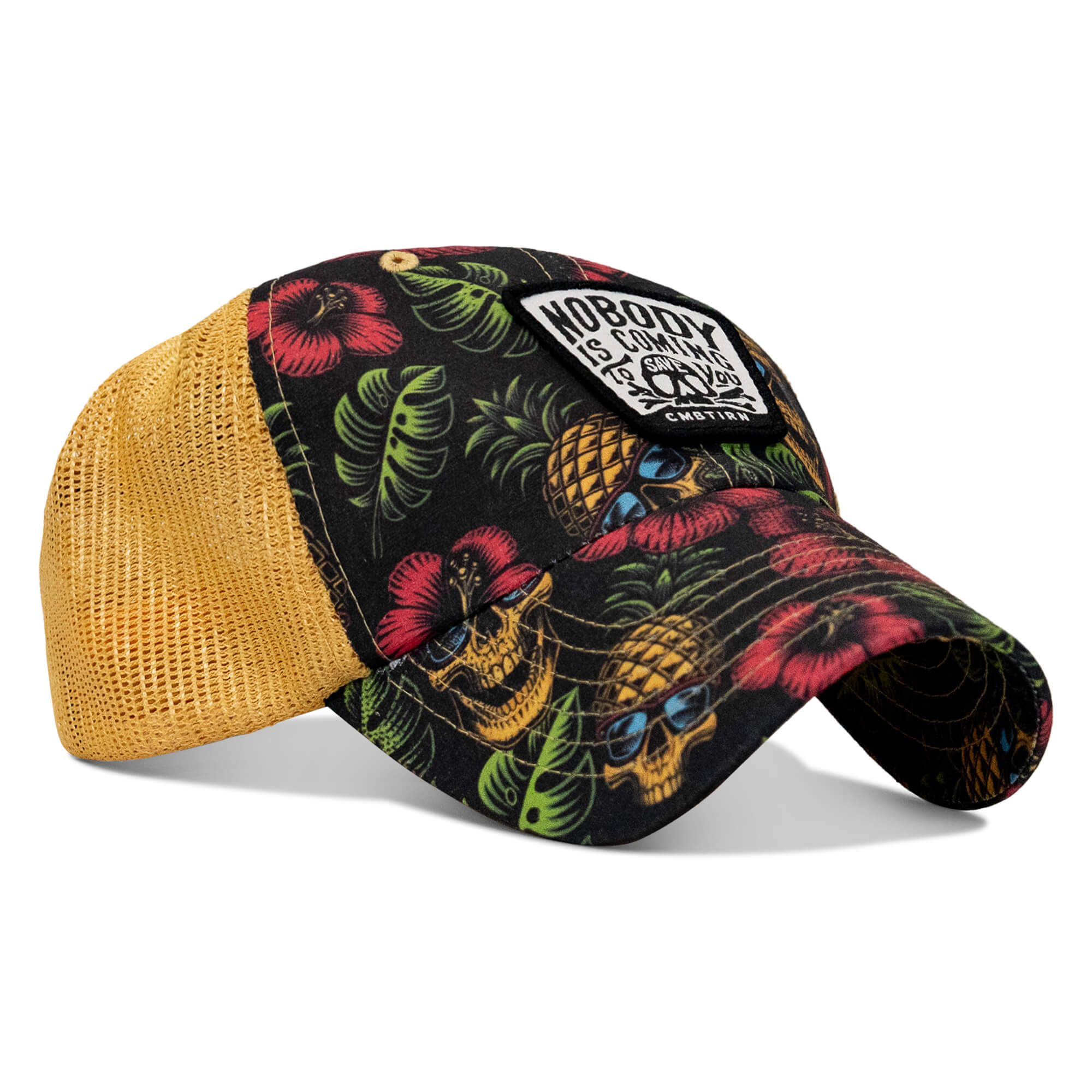 Nobody Is Coming To Save You Skull Patch Ripstop Snapback