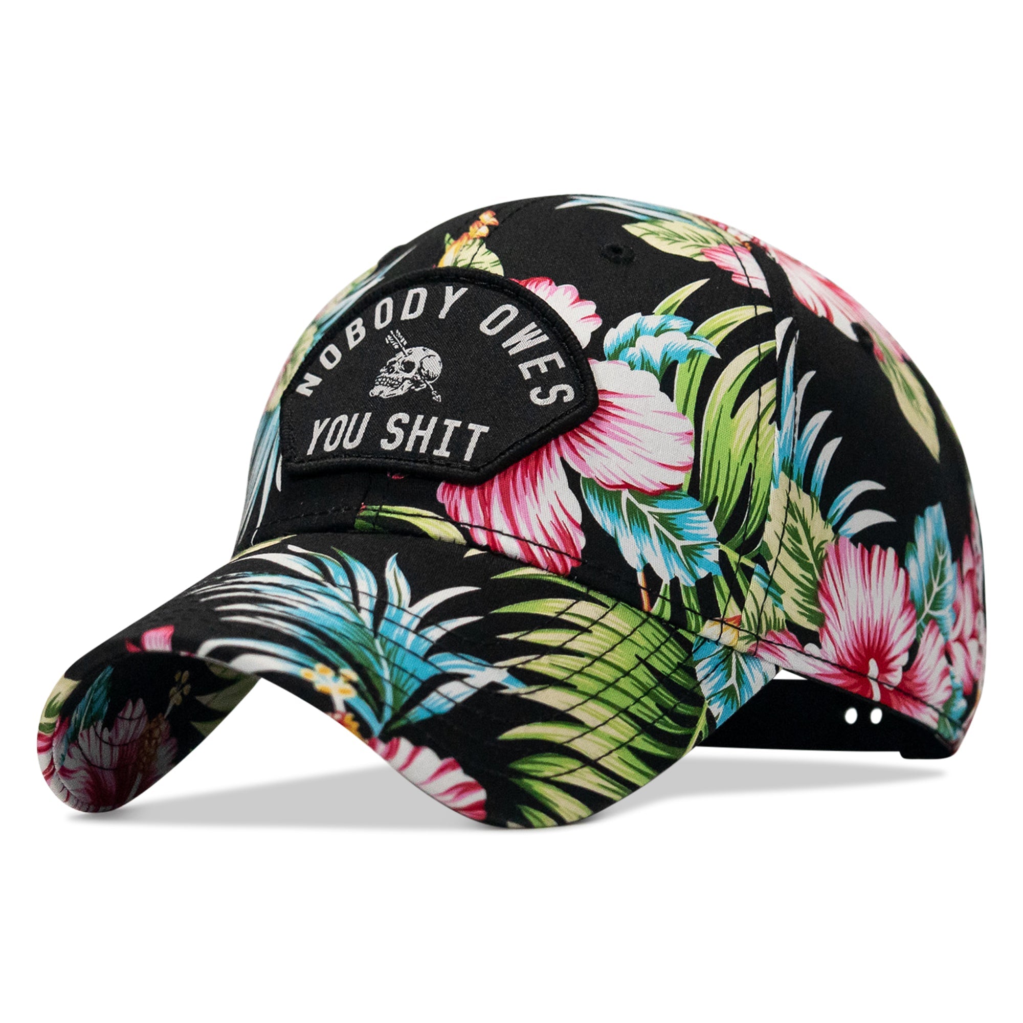 Nobody Owes You Shit Arched Skull Patch Snapback