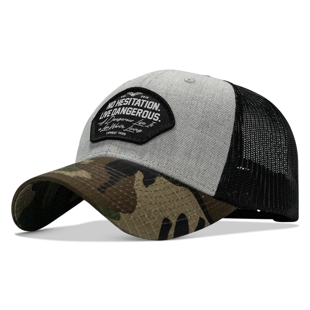 No Hesitation. Live Dangerous Patch Original Ripstop Snapback Hat