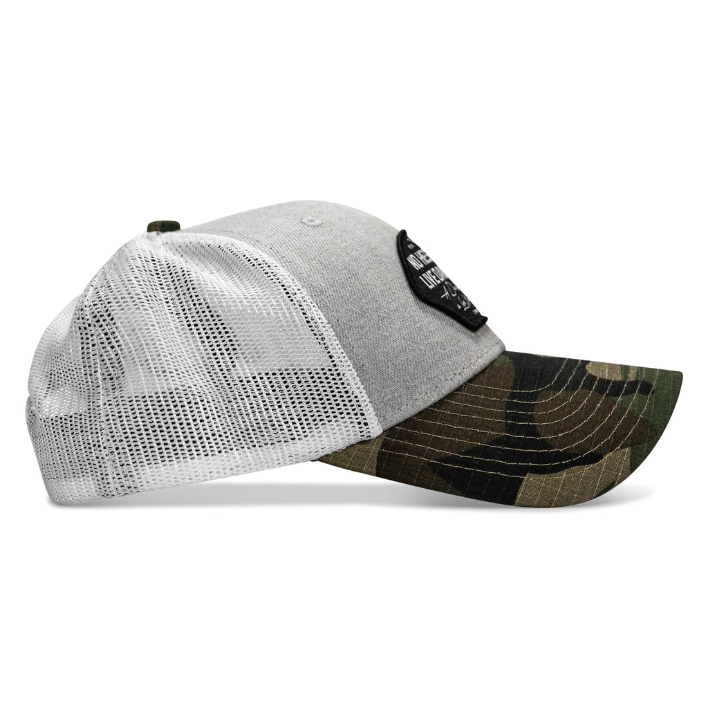 No Hesitation. Live Dangerous Patch Original Ripstop Snapback Hat