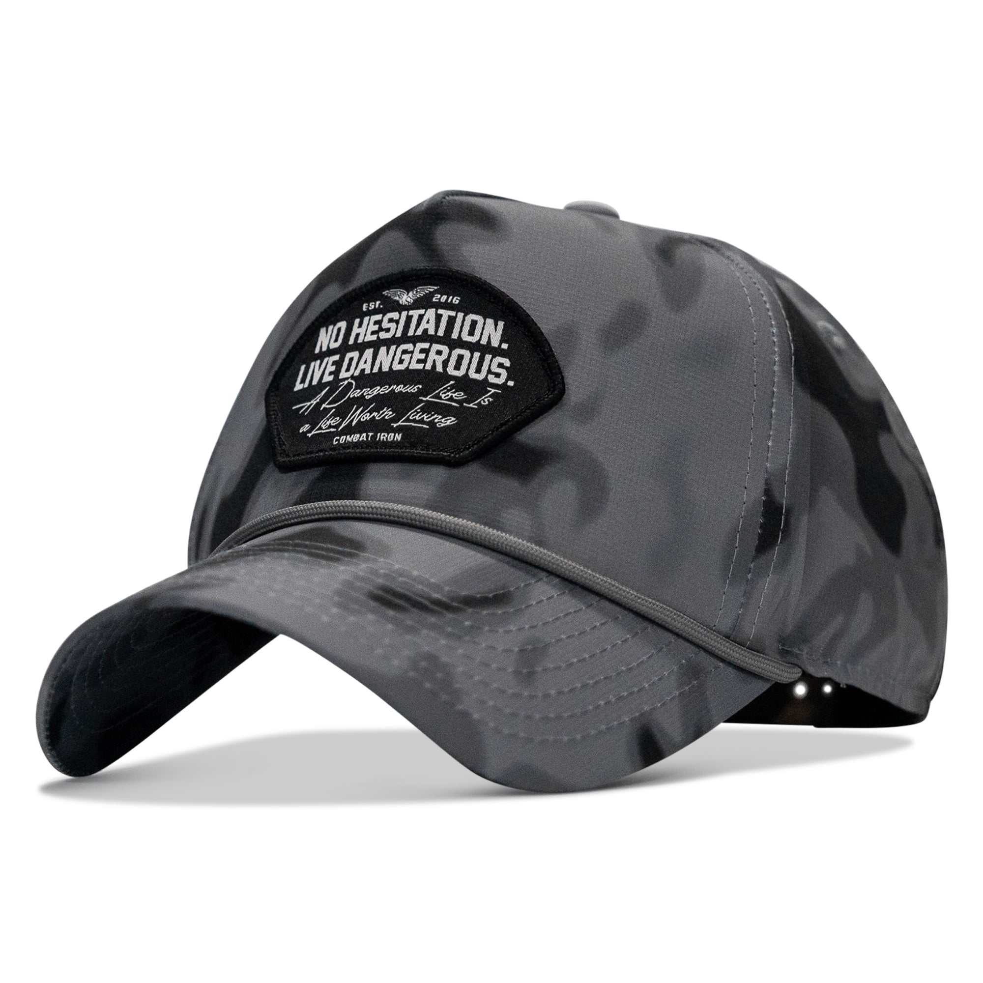 No Hesitation. Live Dangerous Patch Weekender Snapback