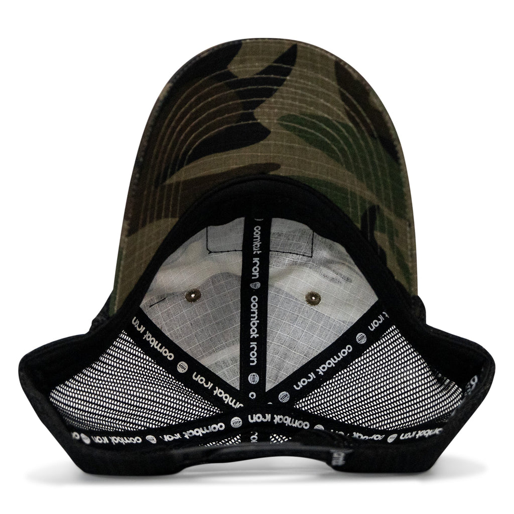 No Hesitation. Live Dangerous Patch Tactical Ripstop Mesh Snapback Hat