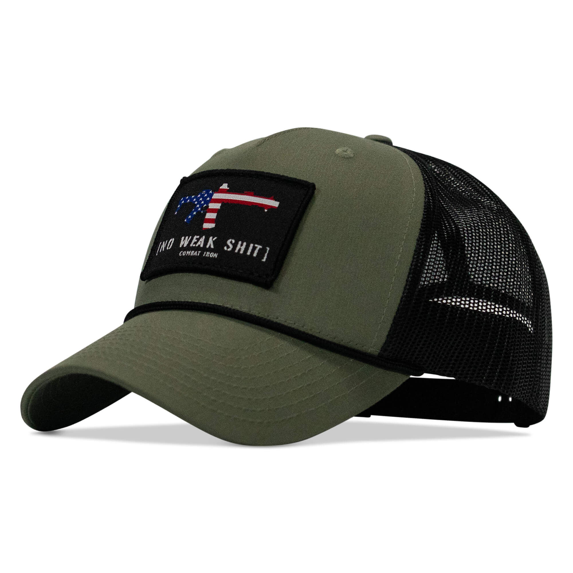 No Weak Shit Patch Rope Snapback Hat