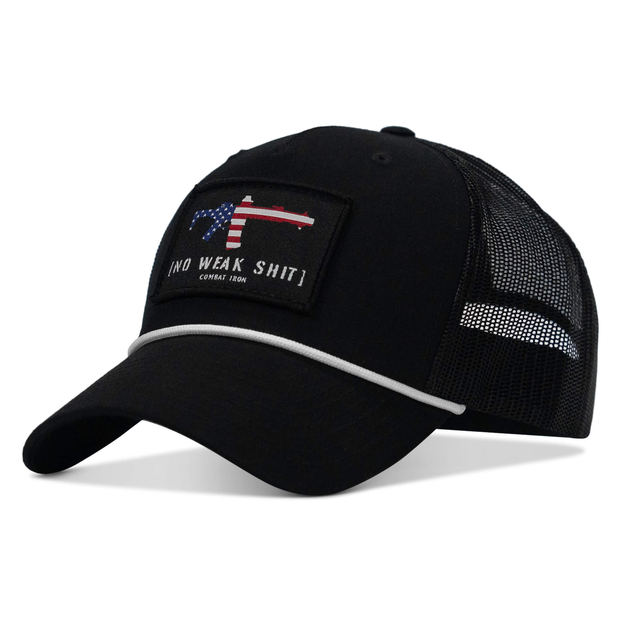 No Weak Shit Patch Rope Snapback Hat