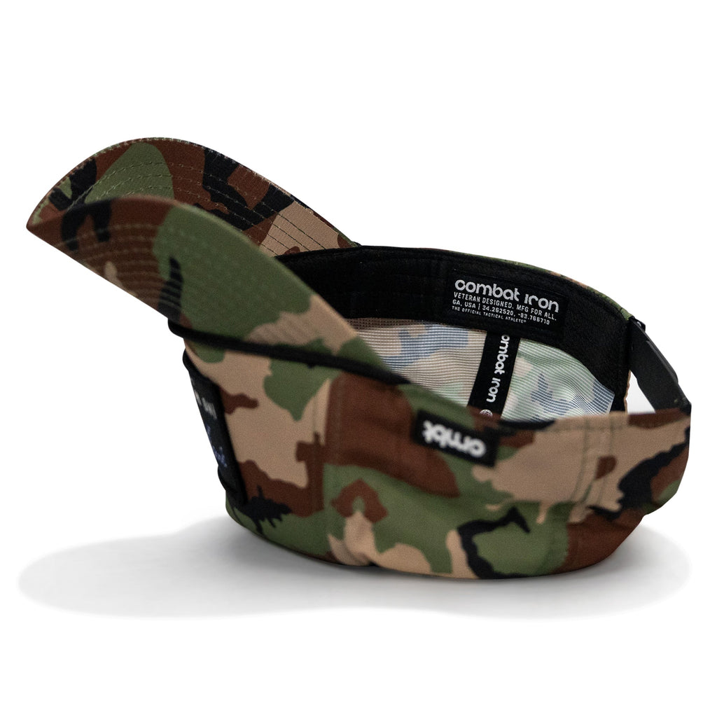 No Weak Shit American Flag Rifle Patch Waterproof Weekender Snapback