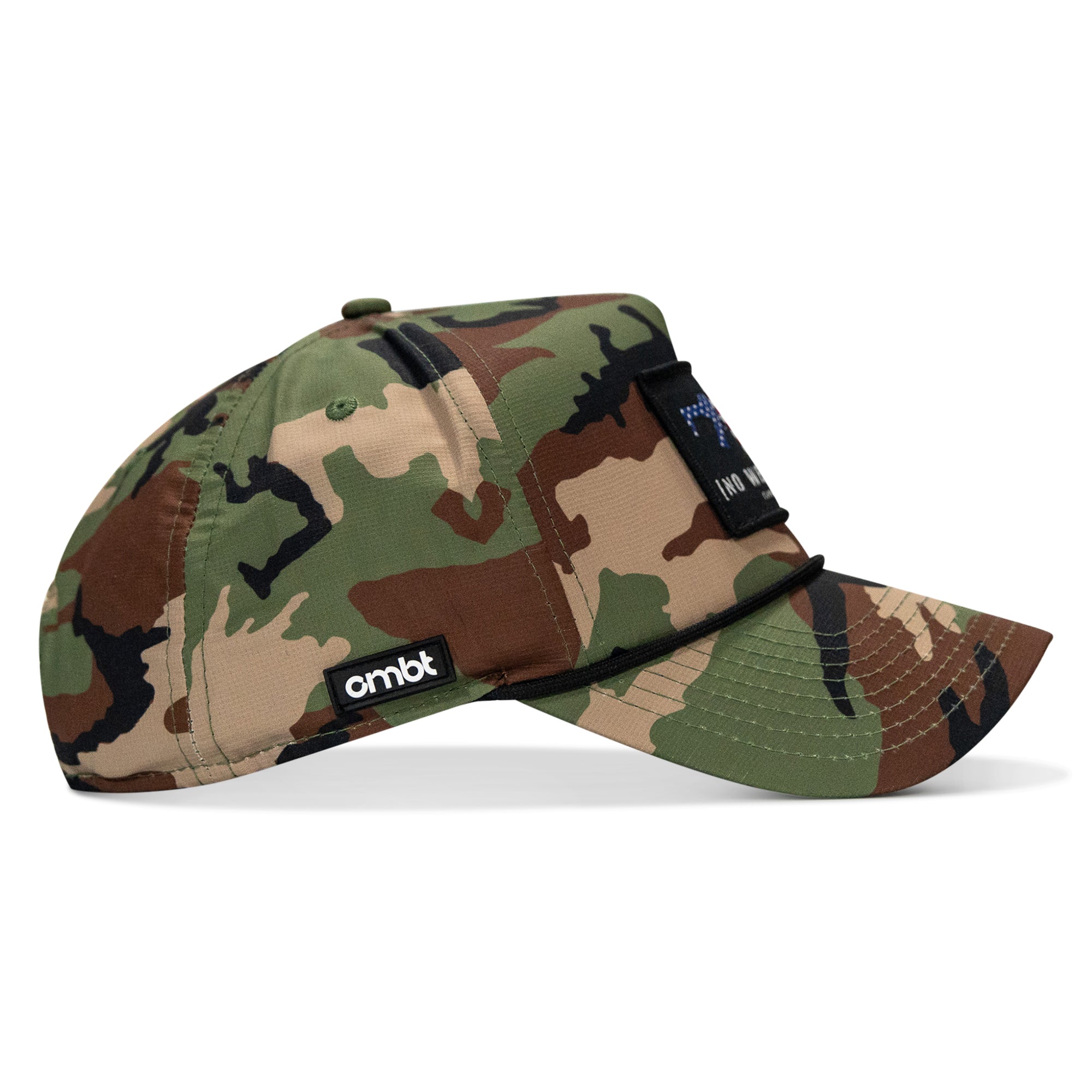 No Weak Shit American Flag Rifle Patch Waterproof Weekender Snapback
