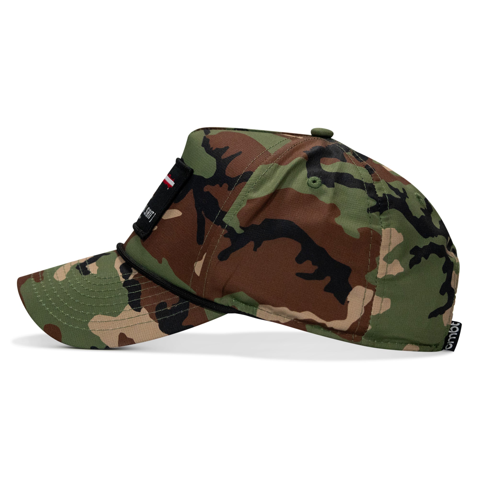 No Weak Shit American Flag Rifle Patch Waterproof Weekender Snapback