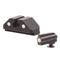 Dual Picture Sights compatible with: Glock Slimline, Walther PD380 and others w/White Inserts
