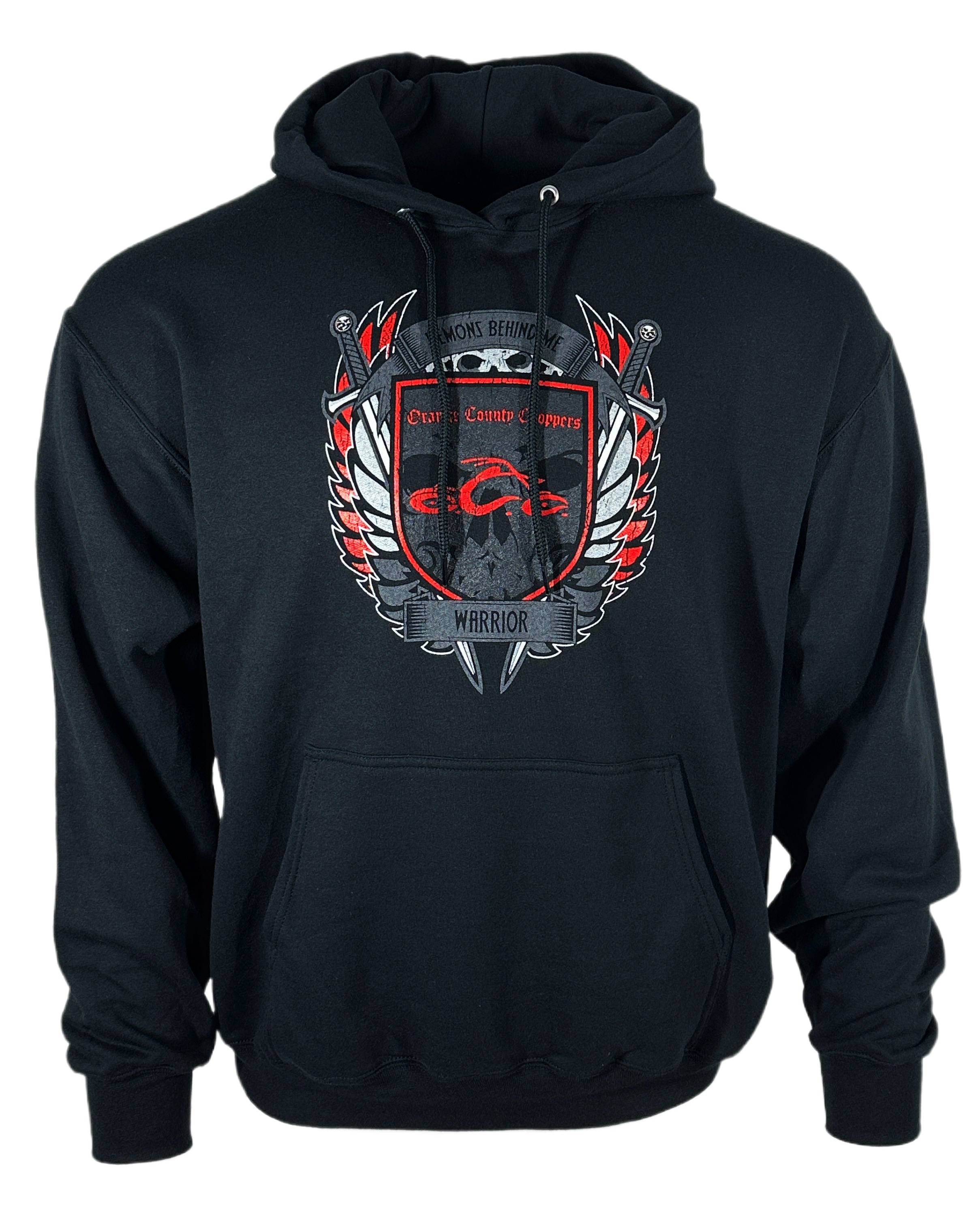 Closeout- Orange County Choppers Collaboration "Warrior" Unisex Black Hoodie