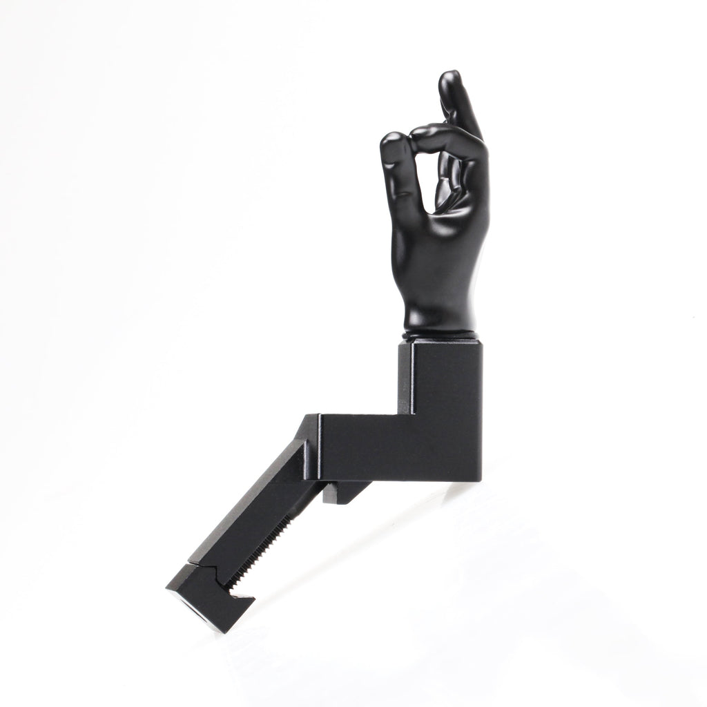 Black Color Novelty Finger Iron Sight Set - Offset 45 Degree (Middle Finger & OK Hand)