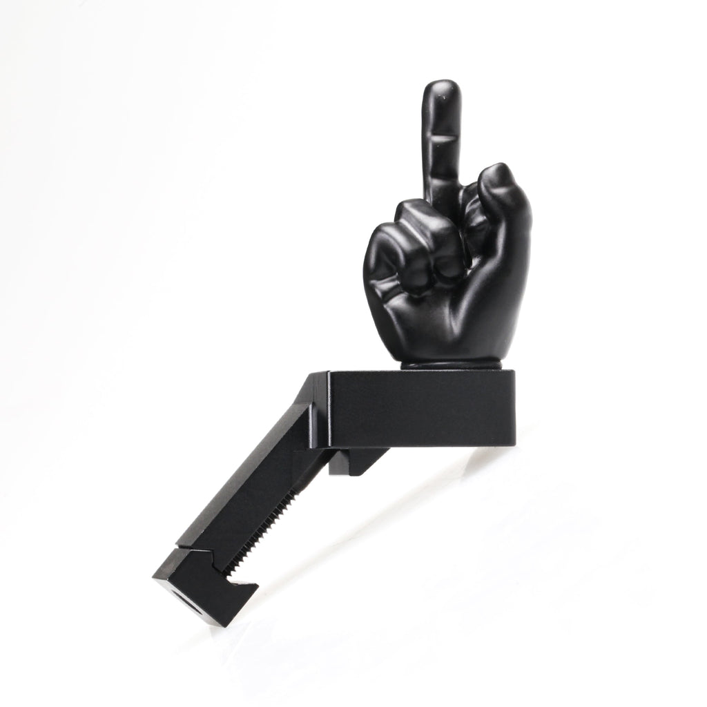 Black Color Novelty Finger Iron Sight Set - Offset 45 Degree (Middle Finger & OK Hand)