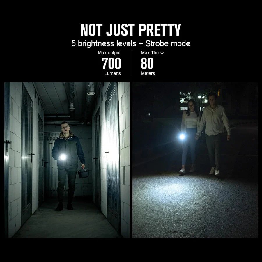 OLIGHT DIFFUSERD Diffuse 700 Lumens EDC Pocket Flashlight - Red