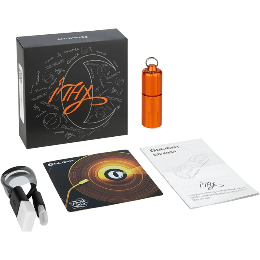 OLIGHT ITHXPKNOG iTHX Pumpkin Orange Keychain EDC Flashlight