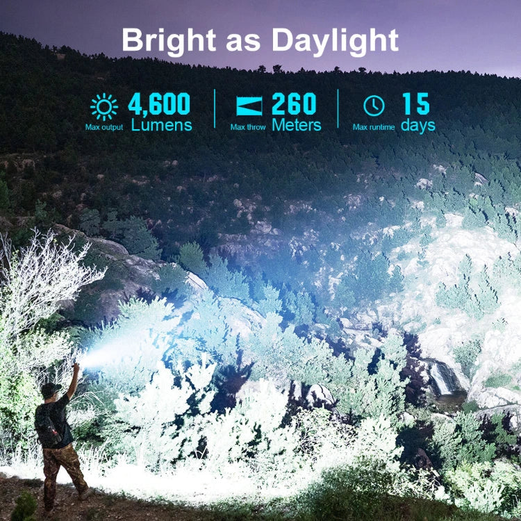 OLIGHT SEEKER4PROODG Seeker 4 Pro High Power Flashlight - OD Green CW(5700~7000K)