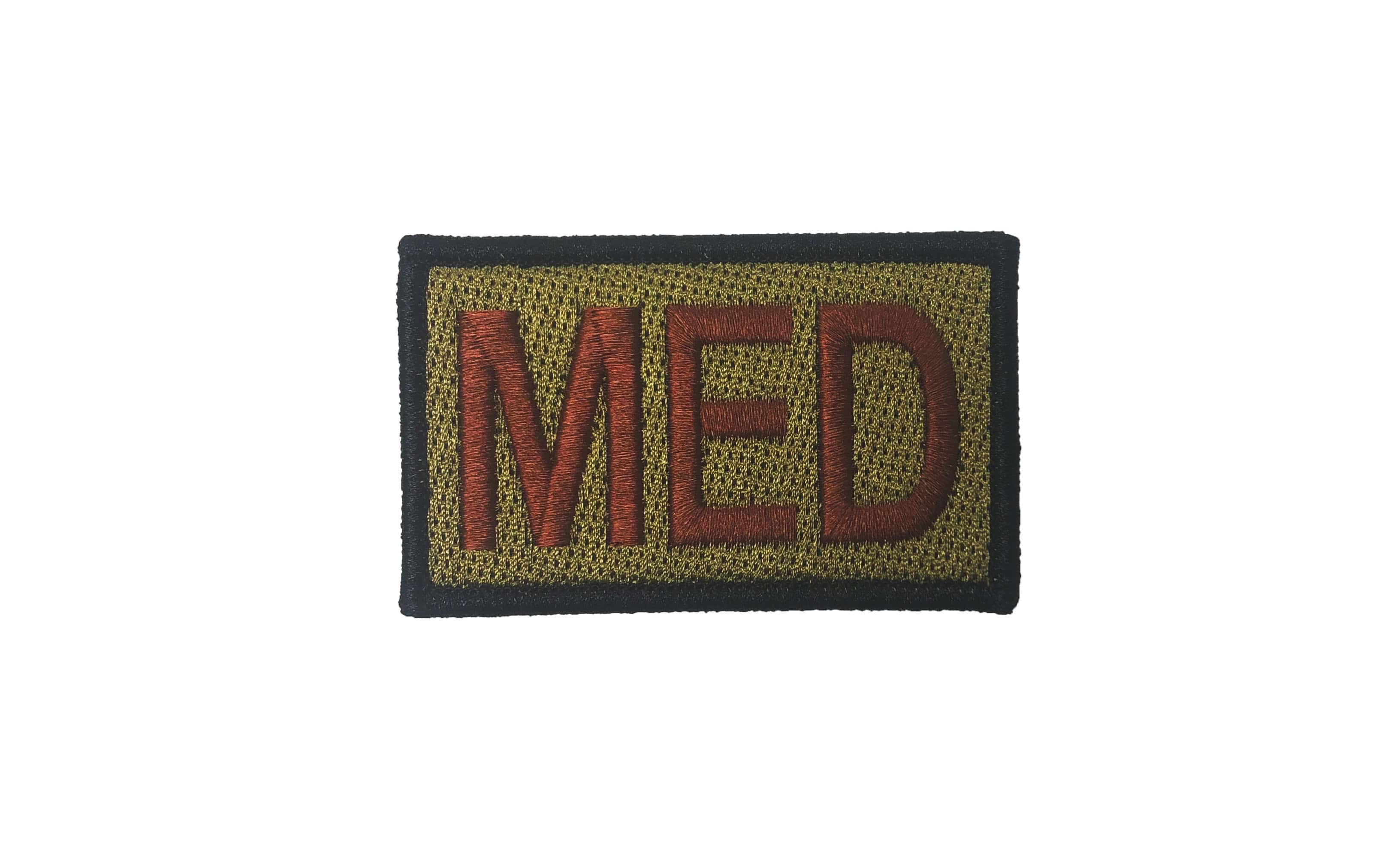 Air Force MED Brassard (SPICE BROWN) W/BLK BORDER OCP Patch w/Hook Fastener